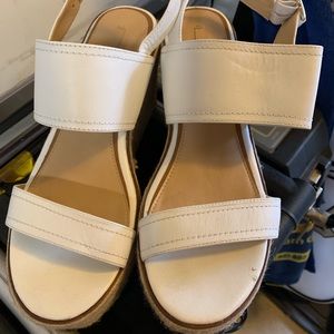 Aldo wedge shoes white